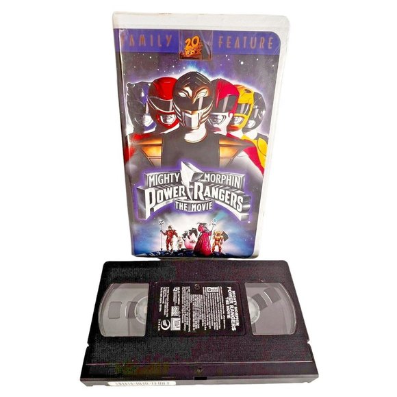 1996 Mighty Morphin Power Rangers The Movie VHS Tape Clamshell Case Vintage - Picture 1 of 9